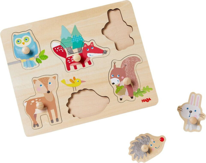 Puslespill - 6 Brikker - Dyr - - OneSize - Puslespill