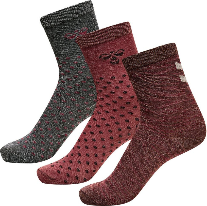 Sokker - hmlBeta - 3-pack - Roan Rouge - - 24/27 - Sokker