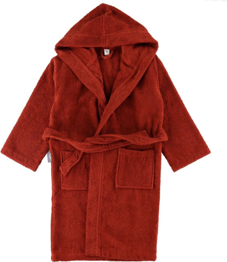 Badekåpe - 8 år - Dusty Rød - - 8 år (128) - Badekåpe