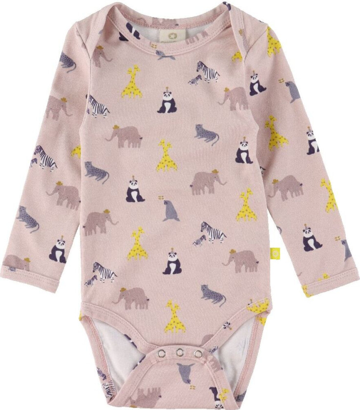 Body I/e - Zoo Garden - Rose - - 3 år (98) - Langermet Body