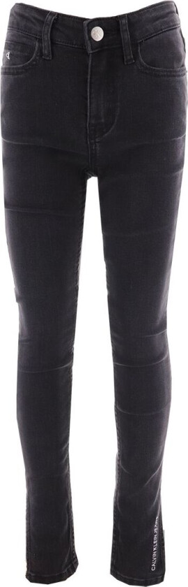 Jeans - Stretch delt hem - Soft Black - - 12 år (152) - Jeans