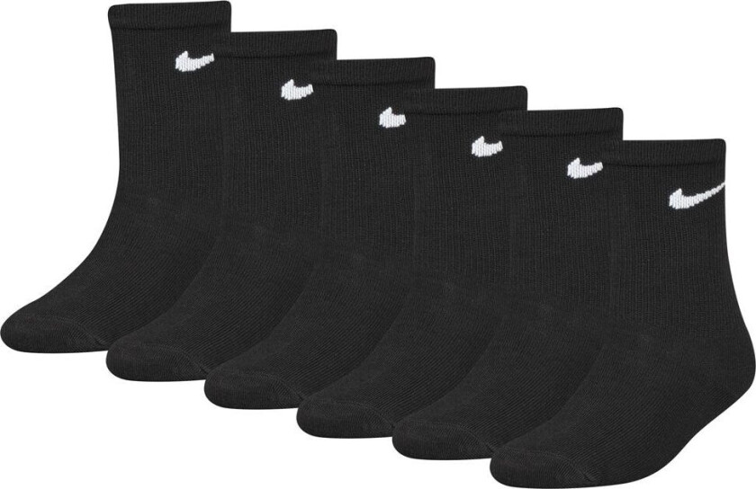 Sokker - Crew - 6-pack - Svart - - 23,5/27 - Sokker