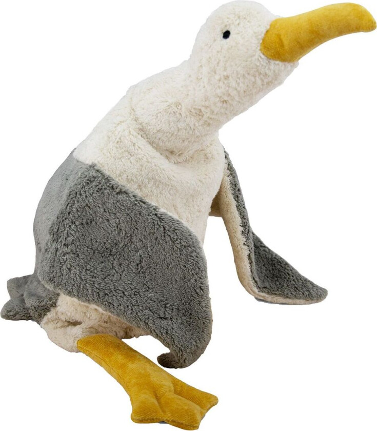 Varmepute - Stor - 78 cm - Måke - Grå/Hvit - - OneSize - Kosedyr