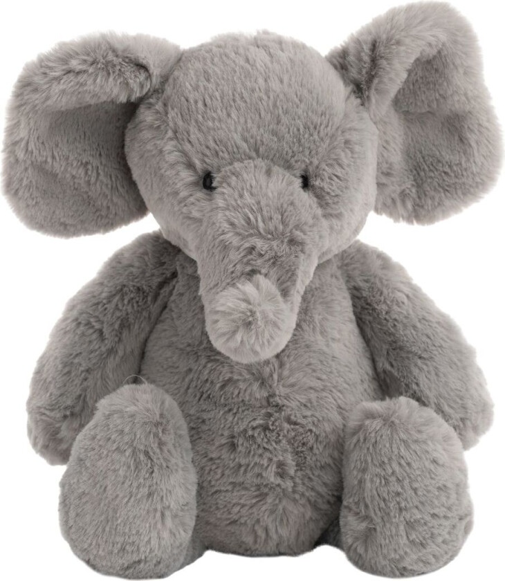 Kosedyr - 30 cm - Elefant - Mørkegrå - - OneSize - Kosedyr