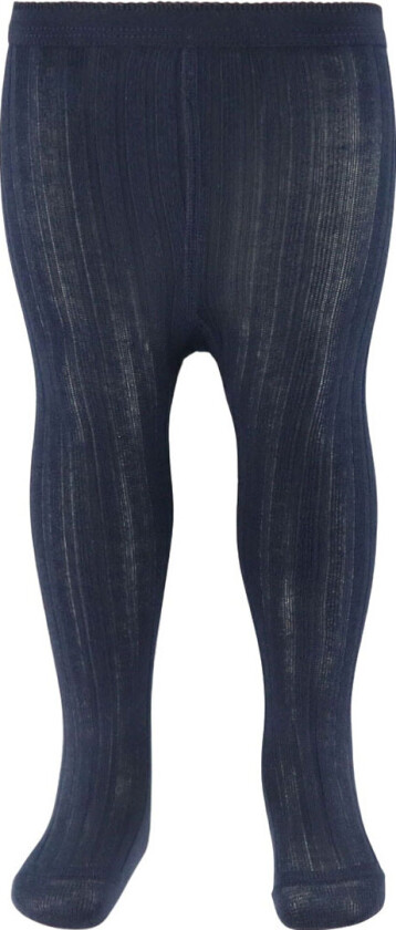 Strømpebukser - Rib - Navy - - 80 - Strømpebukser