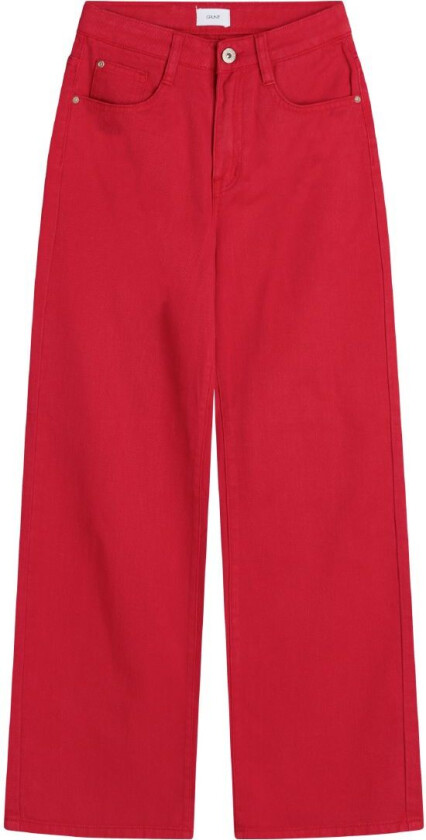 Jeans - Bredt ben - Rød - - 15 år (170) - Jeans