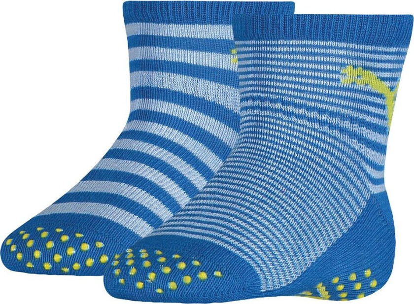 Sokker - 2-pack - ABS - Blue/Green - - 15/18 - Sokker