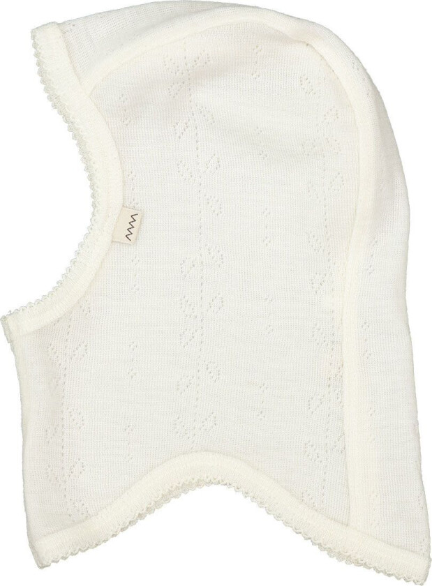 Balaclava - Ull - Pointelle - 1-lag - Natural - - 3 år (98) - Balaclava - enkel