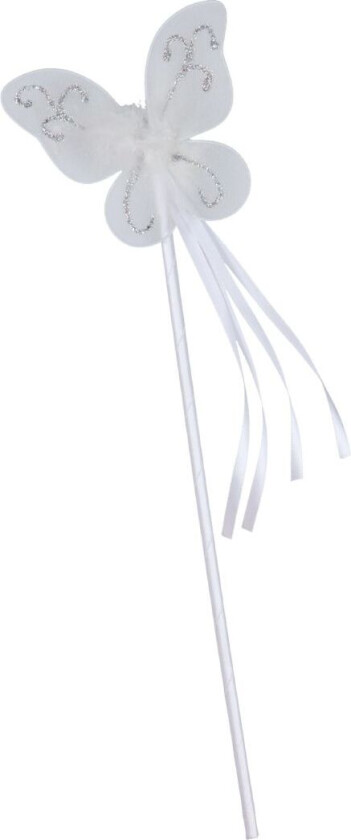 Kostymer - Tryllestav - Sommerfugl - Hvit - - OneSize - Kostymer