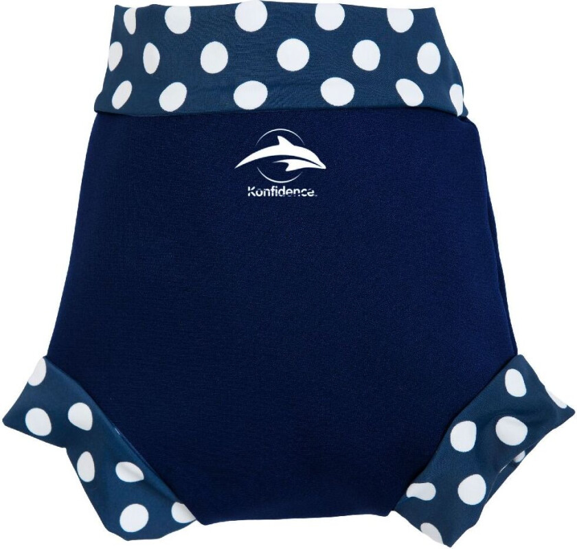 Svømmebleie - UV50+ - Nappy E-Flex - Navy Polka - - 18-24 md - Svømmebleie