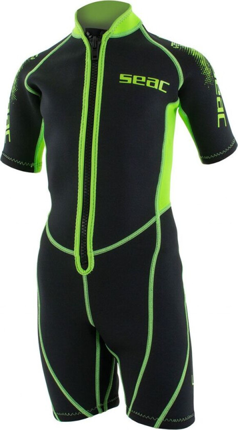 Våtdrakt - Look Shorty Kid 2,5 mm - Svart/Lime - - 9 år (134) - Våtdrakt