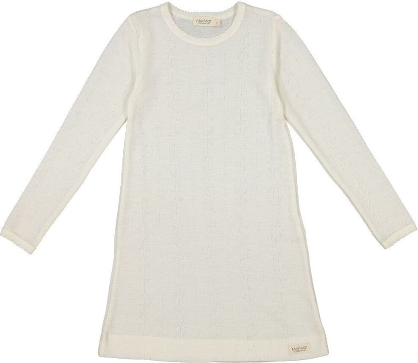 Nattkjole - Ull - Pointelle - Natural - - 7 år (122) - Nattkjole