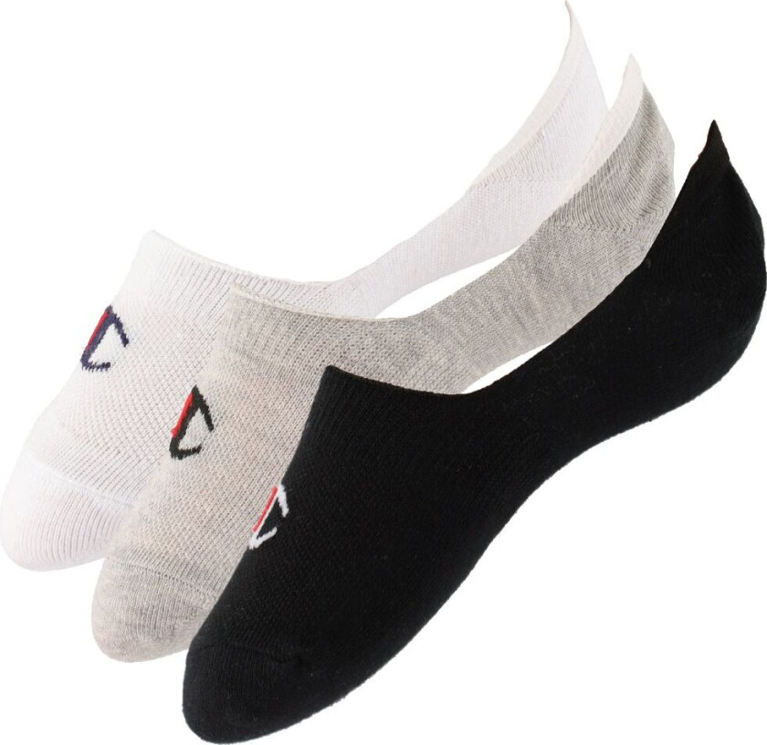 Sokker - Footie - 6-pack - White/Grey/Black - - 43/46 - Sokker