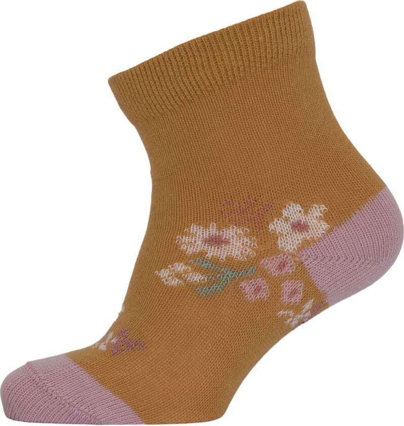 Sokker - Små blomster - Honey Mustard - - 17/19 - Sokker