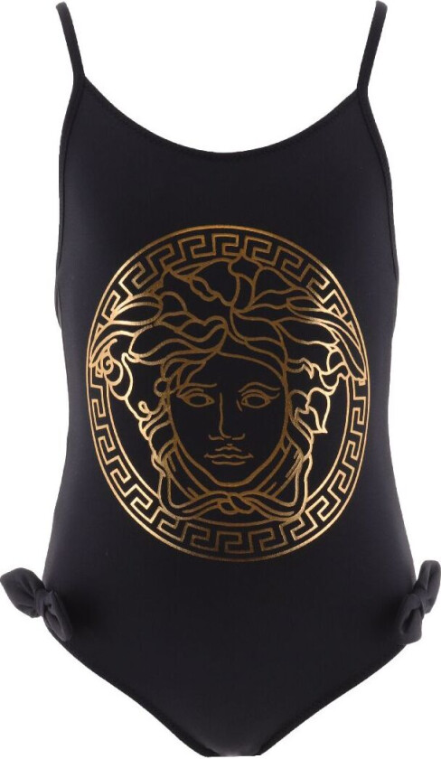 Badedrakt - Svart/Gull - - 8 år (128) - Badetøy