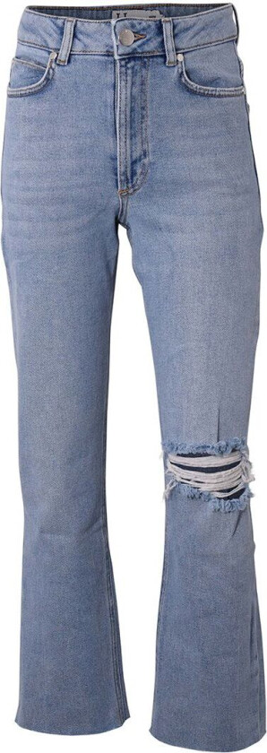 Jeans - Rippet Denim - Light Blue Denim - - 8 år (128) - Jeans