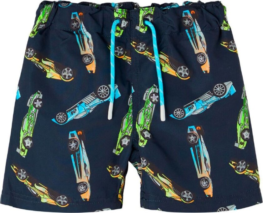 Badeshorts - NmmHotWheels - Dark Sapphire - - 1 år (80) - Badetøy