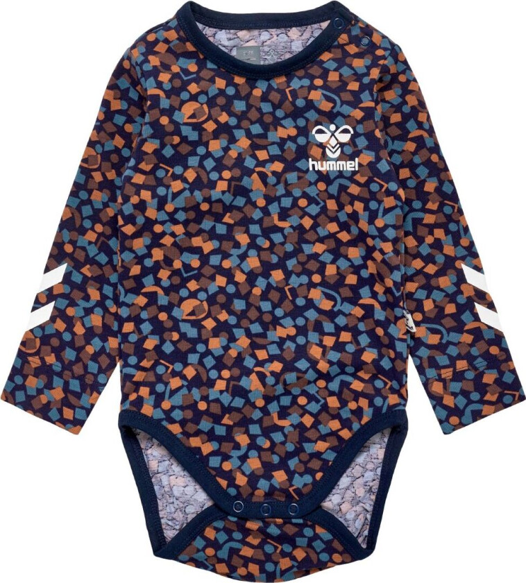 Body L/æ - HmlConfetti - Black Iris - - 1½ år (86) - Langermet Body