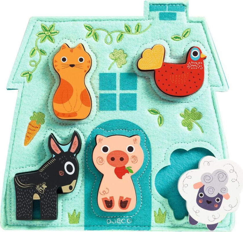 Puslespill - Tre - 5 Brikker - Mouki - - OneSize - Puslespill