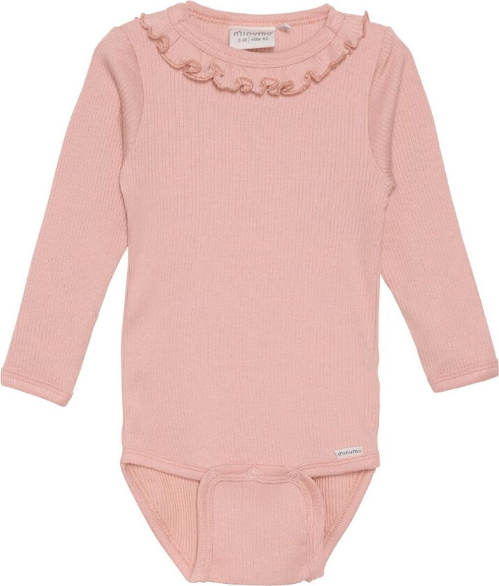 Body I/e - Rib - Misty Rose - - 2 år (92) - Langermet Body