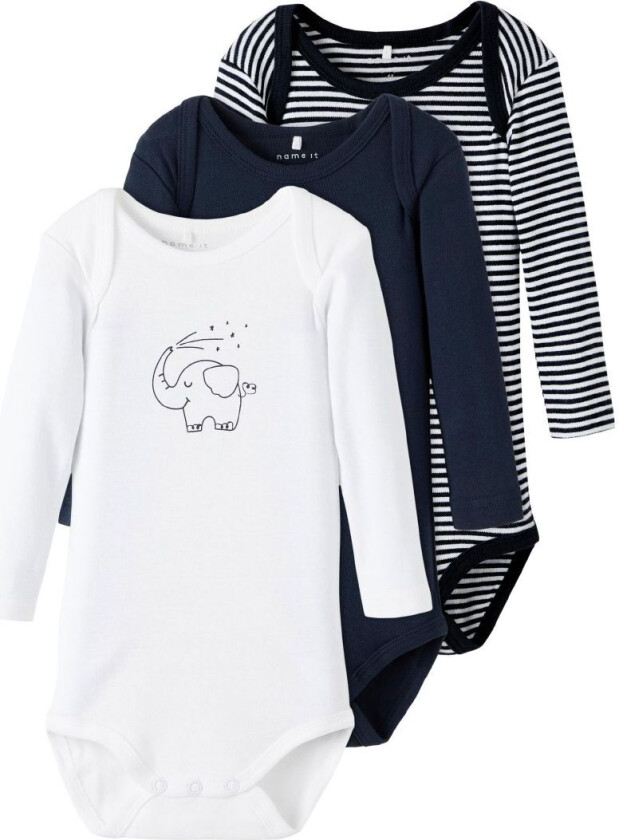 Body L/æ - Noos - NbnBody - 3-pack - Dark Sapphire - - 50 - Langermet Body