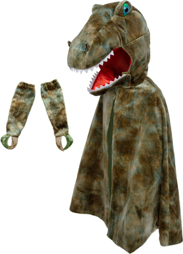 Kostymer - Kappe - Grandasaurus T-Rex m. Klo - - 4-6 år (104-116) - Kostymer