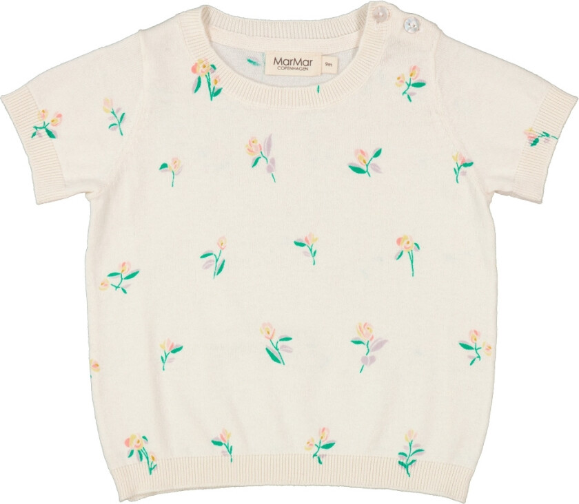 T-skjorte - Tano - Strikk - Flower - - 68 - T-skjorte