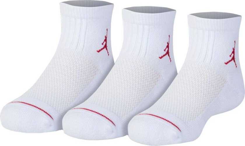 Ankelsokker - 3-pack - Jumpman Quarter - Hvit - - 23,5/27 - Sokker