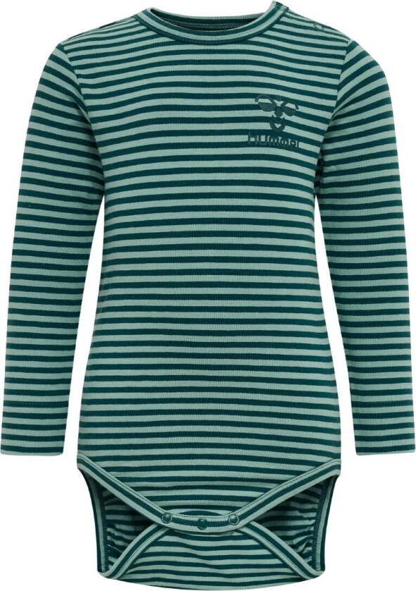 Body I/e - hmlMull - Deep Teal - - 1 år (80) - Langermet Body