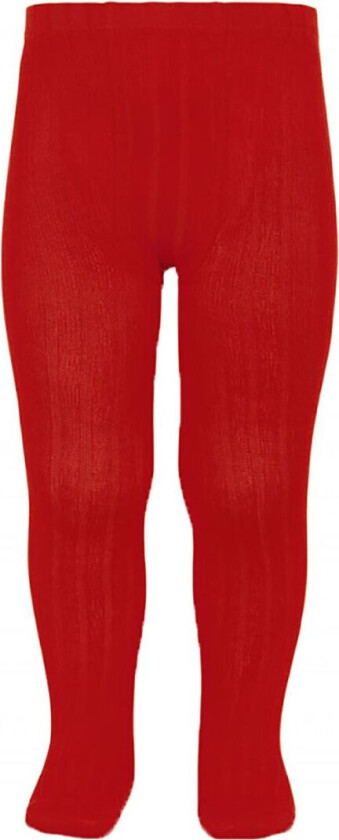 Strømpebukser - Rib - Rød - - 9-10 år (134-140) - Strømpebukser