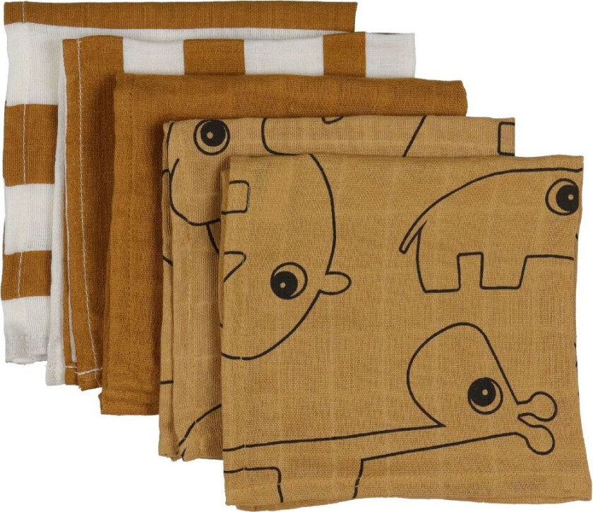 Bilde av Vaskekluter - 5-pack - 30x30 cm - Deer Friends Senn - - OneSize - Vaskeklut