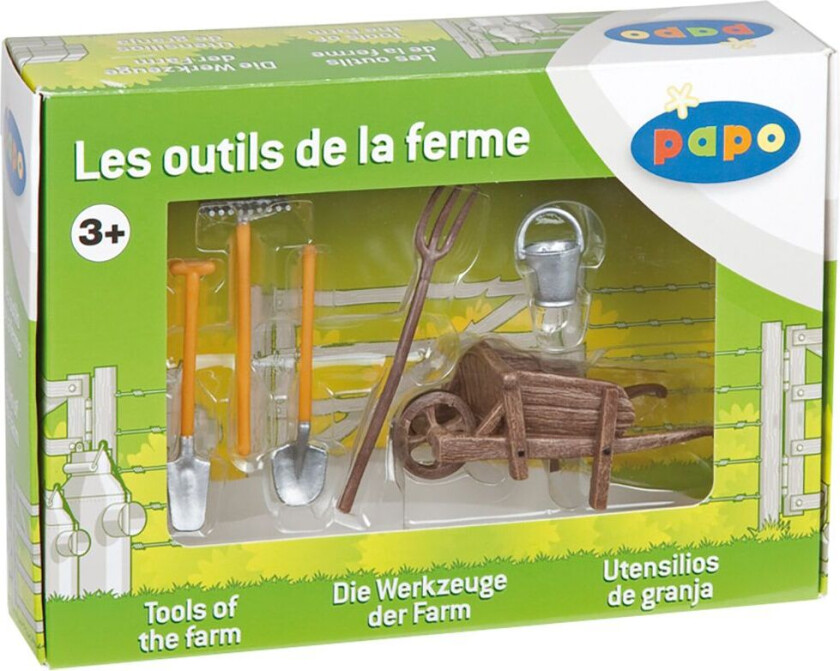 Trillebår m. Tilbehør - 6 Deler - - OneSize - Lekefigur