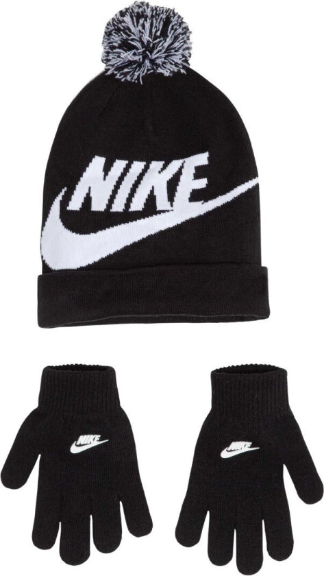 Lue/Hansker - Strikk - Swoosh - Svart - - OneSize - Lue