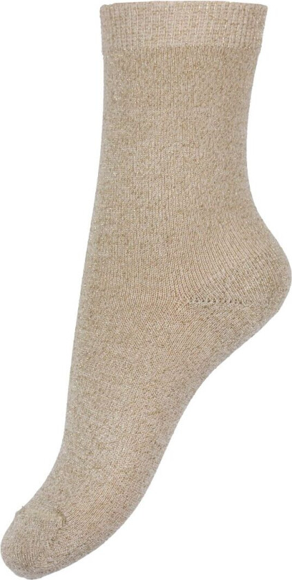 Sokker - Viskose - Beige m. Glitter - - 27/31 - Sokker