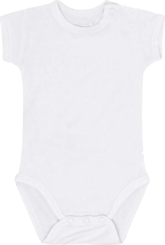 Body k/æ - Bambus - Bue - Hvit - - 68 - Kortermet body