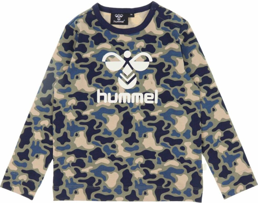 Genser - hmlSteen - Vetiver Camouflage m. Logo - - 1 år (80) - Genser