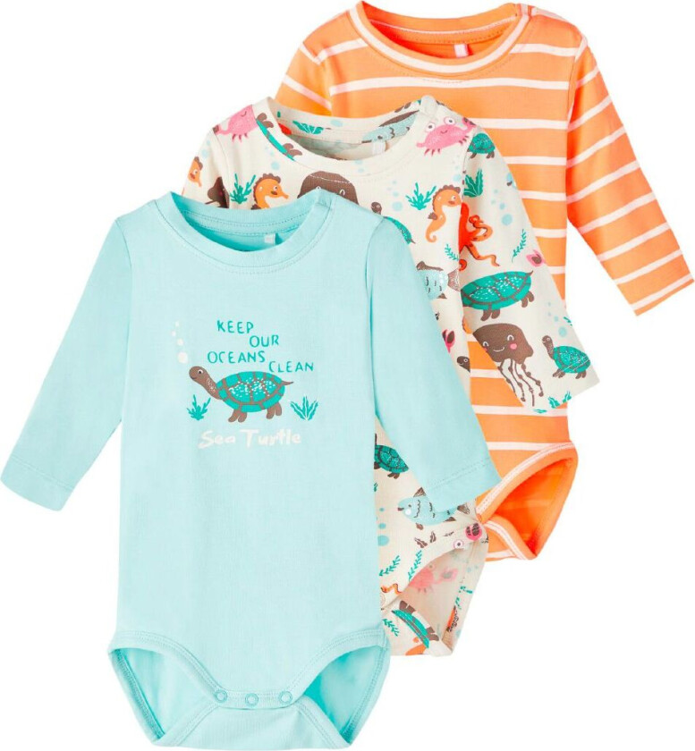 Bodyer L/æ - NbnOcean - 3-pack - Whitecap Grey - - 68 - Langermet Body