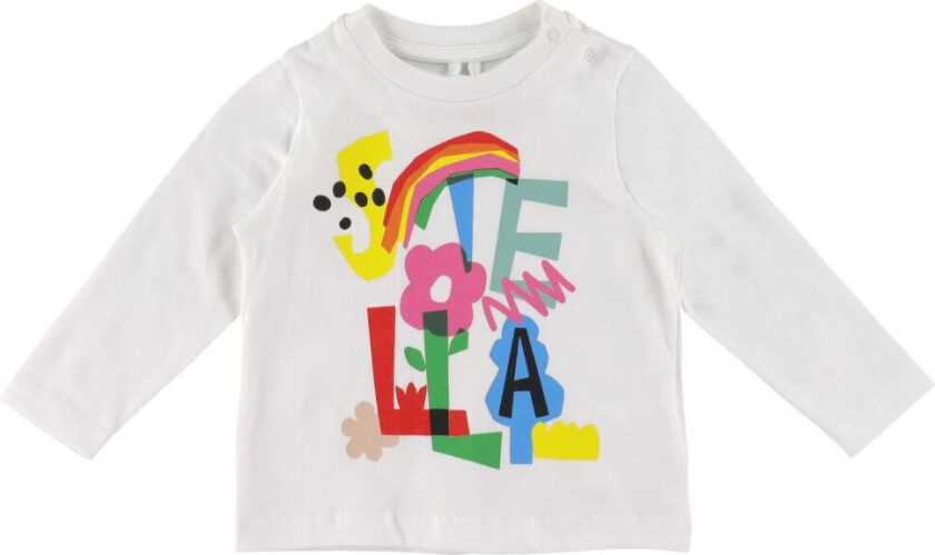 Genser - Hvit m. Trykk - - 6 md - Genser