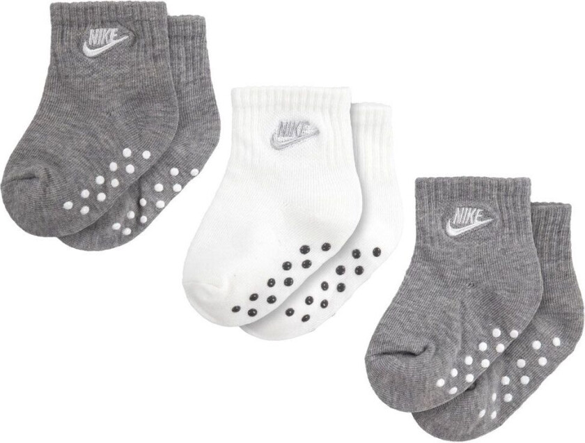 Sokker - Core Futura Gripper - 3-pack - Grå/Hvit - - 15 - Sokker