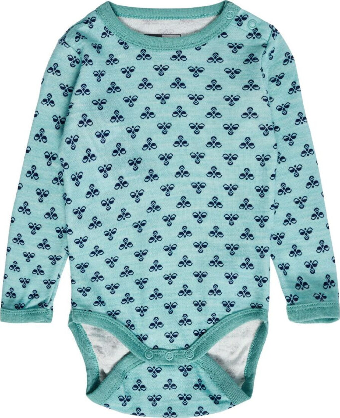 Body I/e - Ull - hmlBambus - Mineral Blue - - 56 - Langermet Body