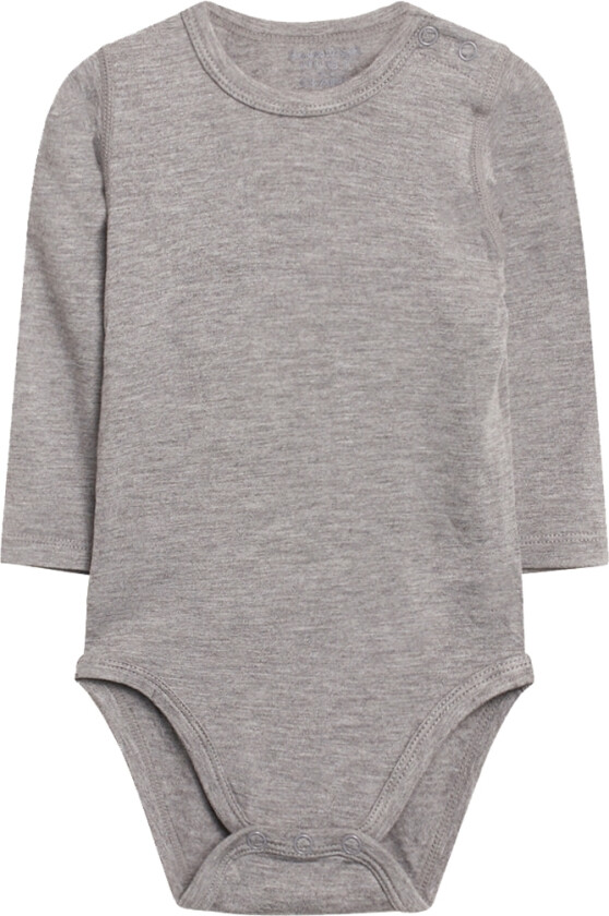 Body L/æ - Buller - Bambus - Gråmelert - - 56 - Langermet Body