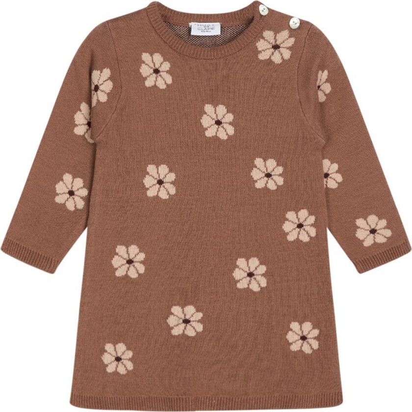 Kjole - Strikk - Klea - Brun/Rosa - - 56 - Kjole