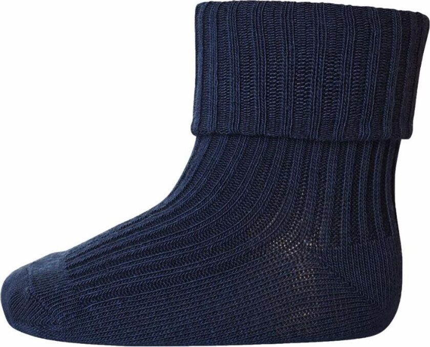 Sokker - Ull - Rib - Navy - - 17/18 - Sokker