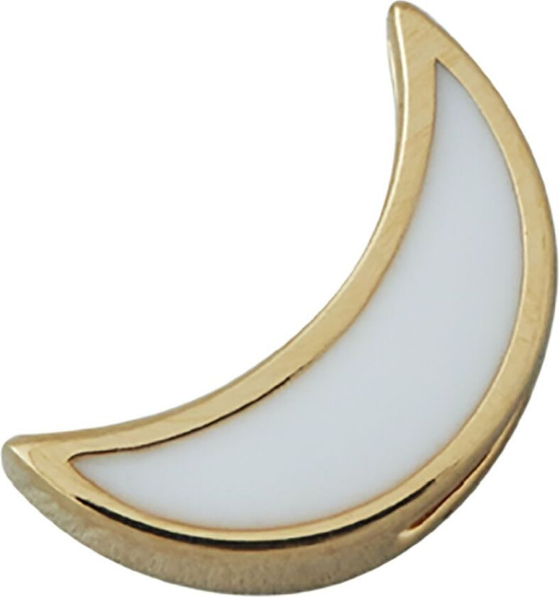 Anheng Til Halskjede - Måne - Gull/Hvit - - OneSize - Smykker