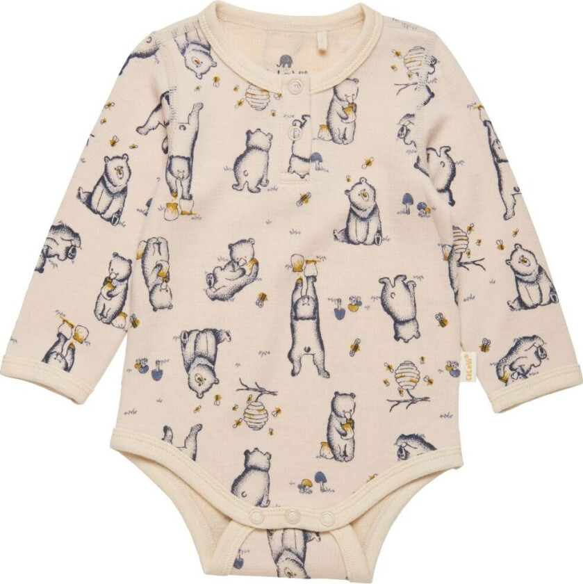 Body L/æ - China Blue m. Bjørner - - 50 - Langermet Body