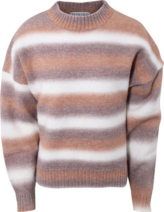 Genser - Strikk - Stripete Brun - - 16 år (176) - Genser