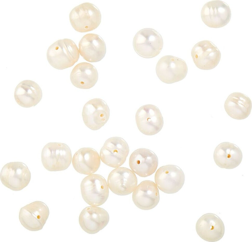 Perler - Ferskvannsperler - 25 stk. - - OneSize - Perler