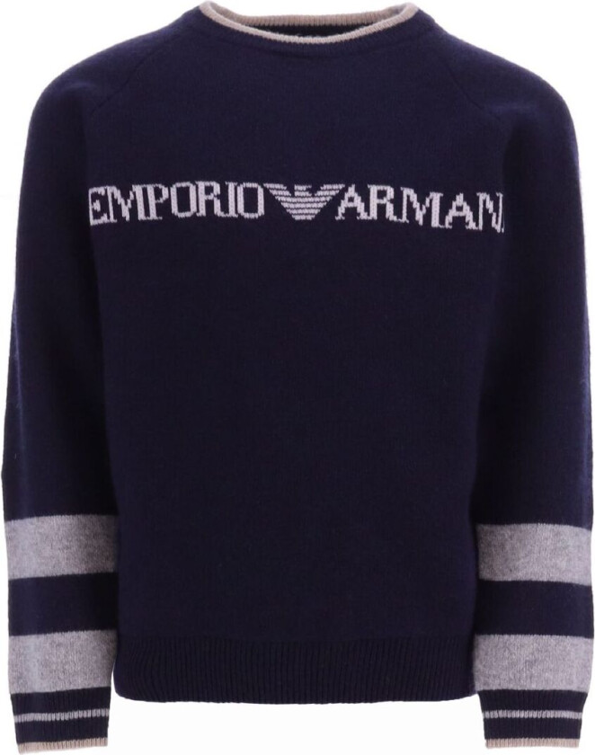 Genser - Strikk - Ull - Blue Navy - - 10 år (140) - Genser