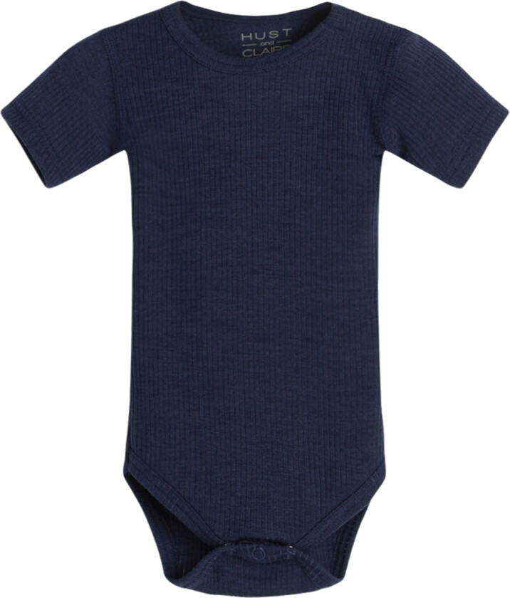 Body k/æ - Bet - Rib - Ull - Navy - - 56 - Kortermet body