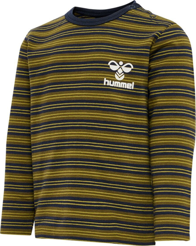 Genser - HmlUnited T-skjorte L/s - Stripete - Black Iris/ - - 68 - Genser